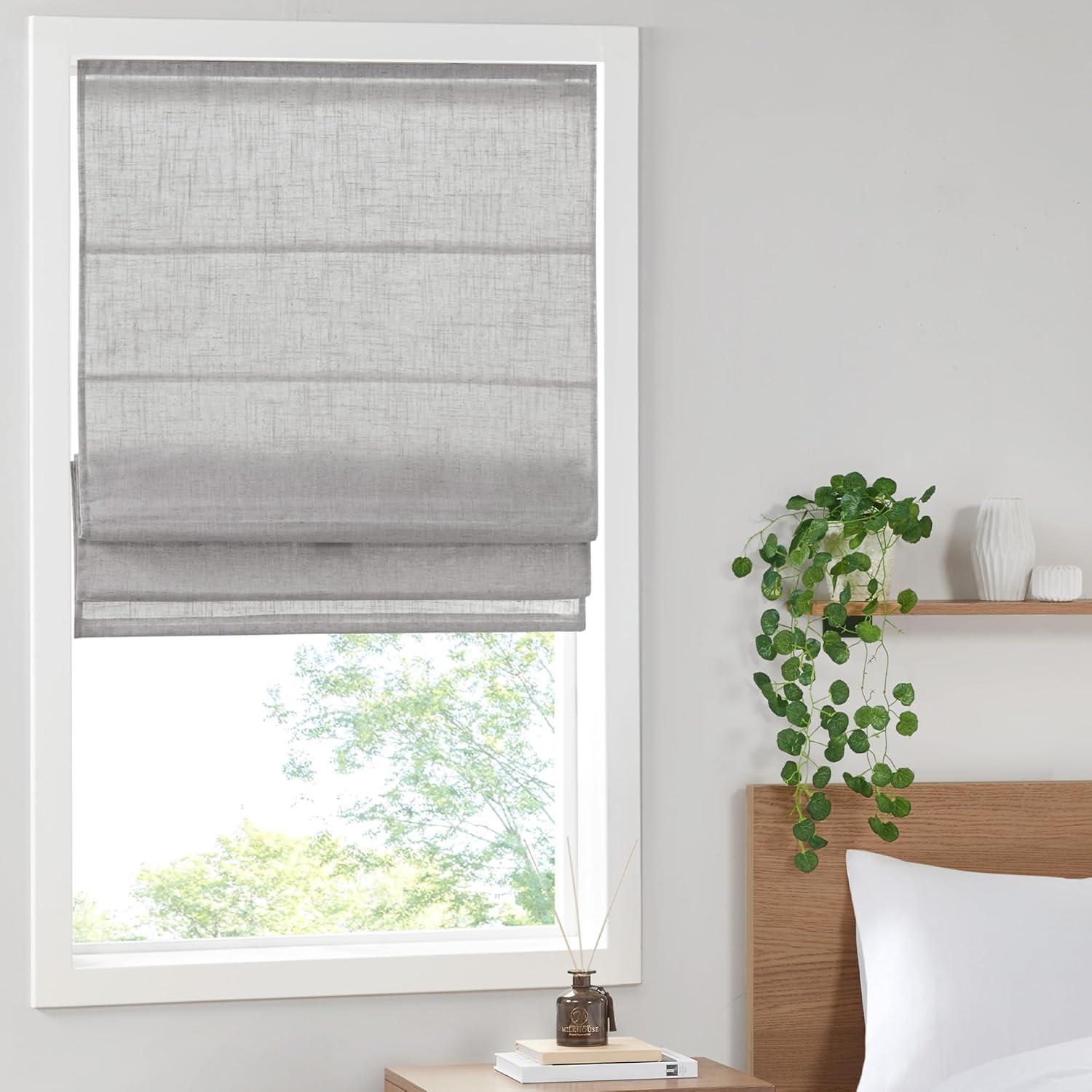 Kyler Linen Blend Light Filtering Single Roman Shade