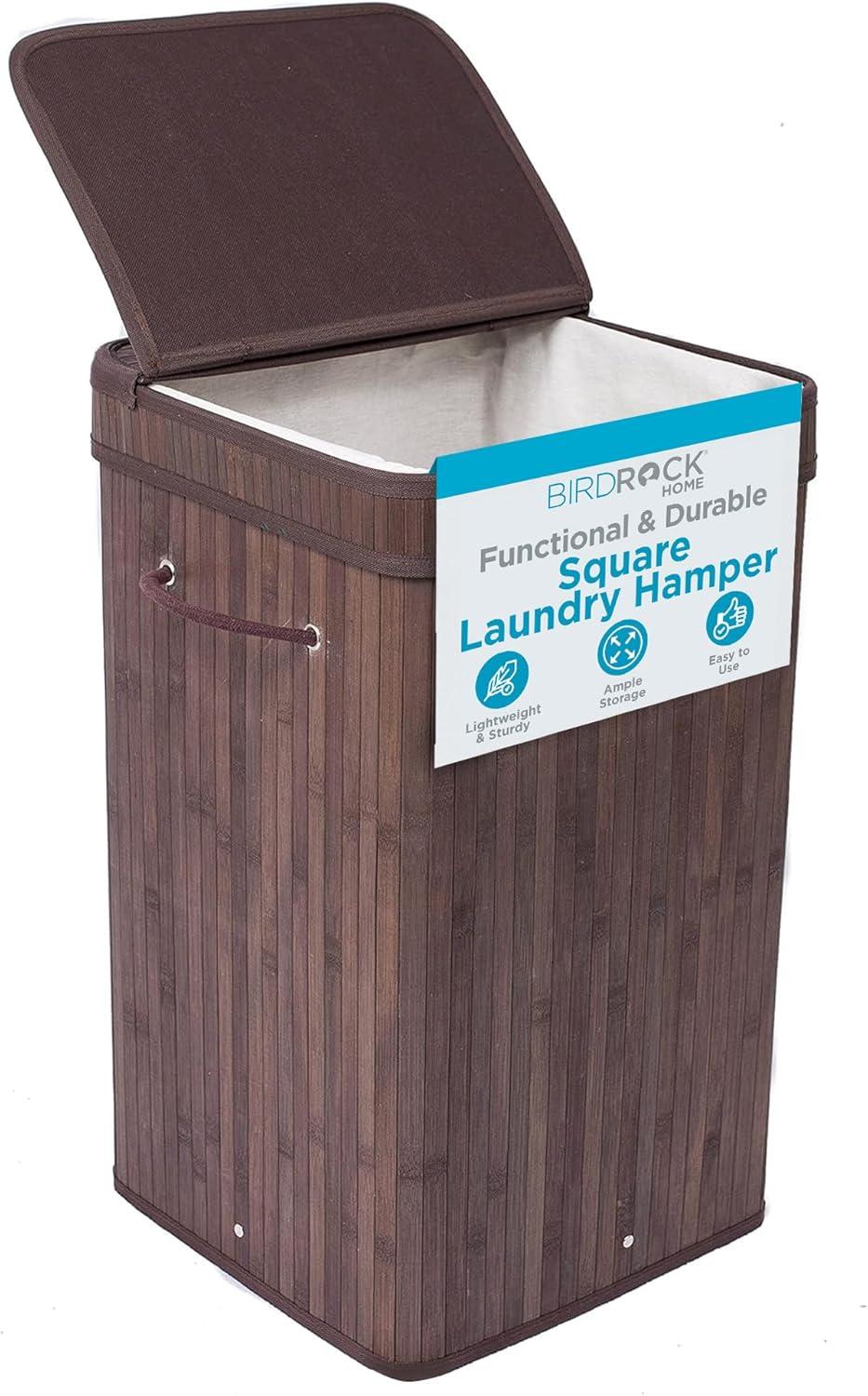 BirdRock Home Bamboo Laundry Hamper with Handles
