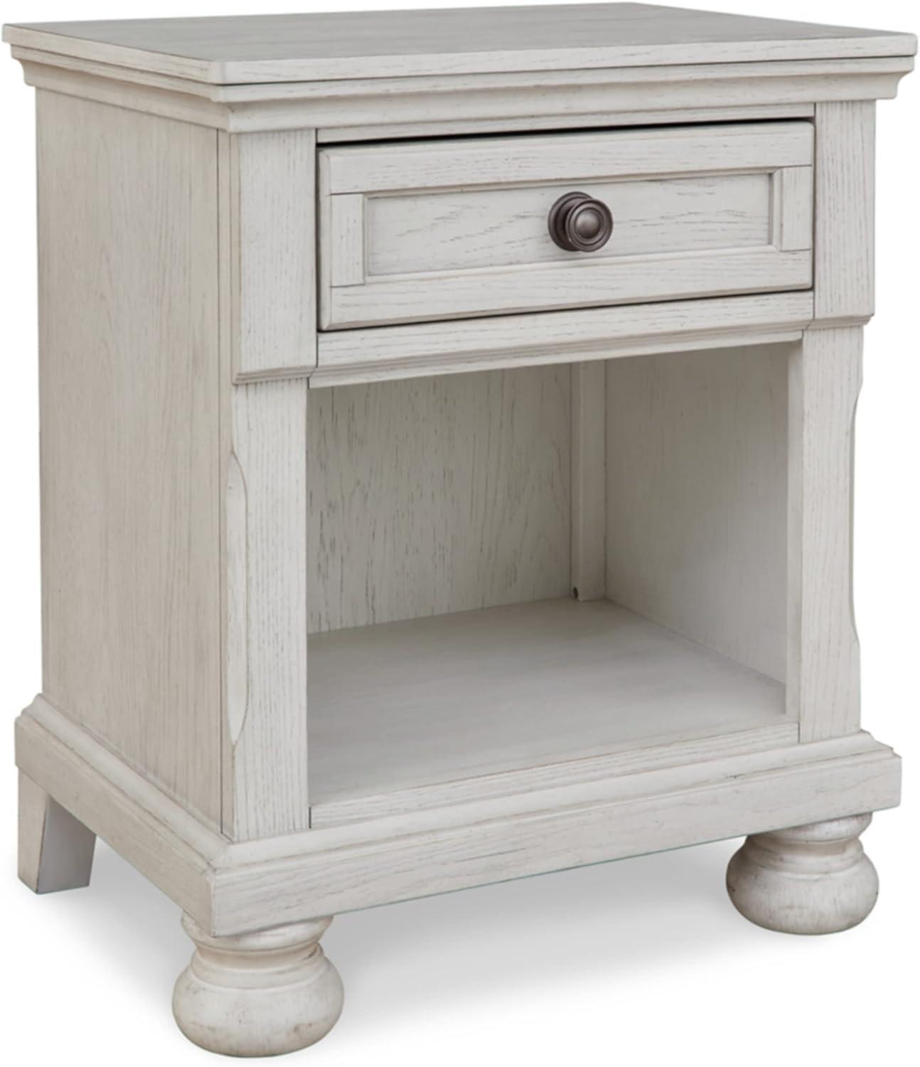 Robbinsdale 1 - Drawer Nightstand in Antique White