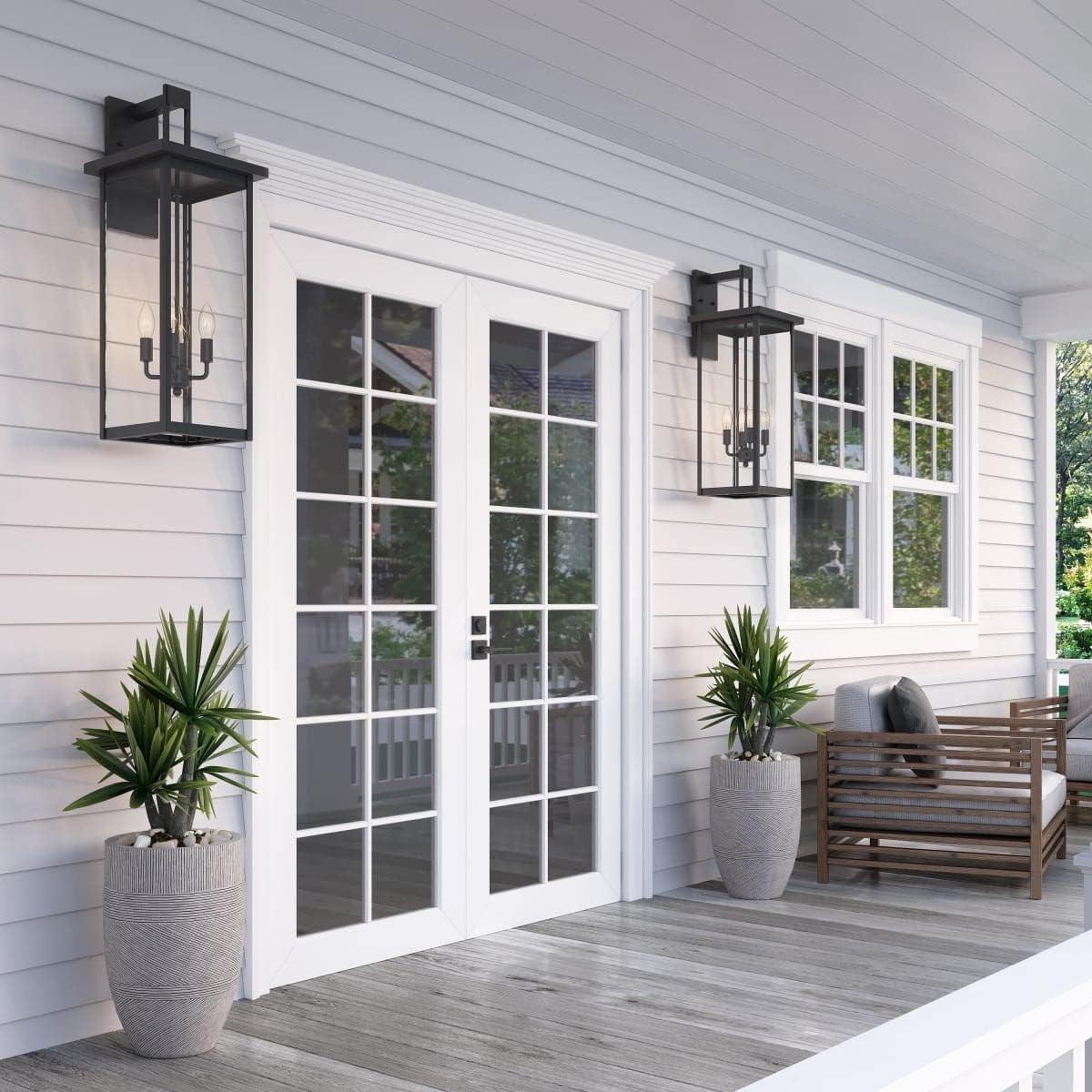 Millennium 2601-PBK Transitional One Light Outdoor Wall Bracket Finish, Powder Coat Black