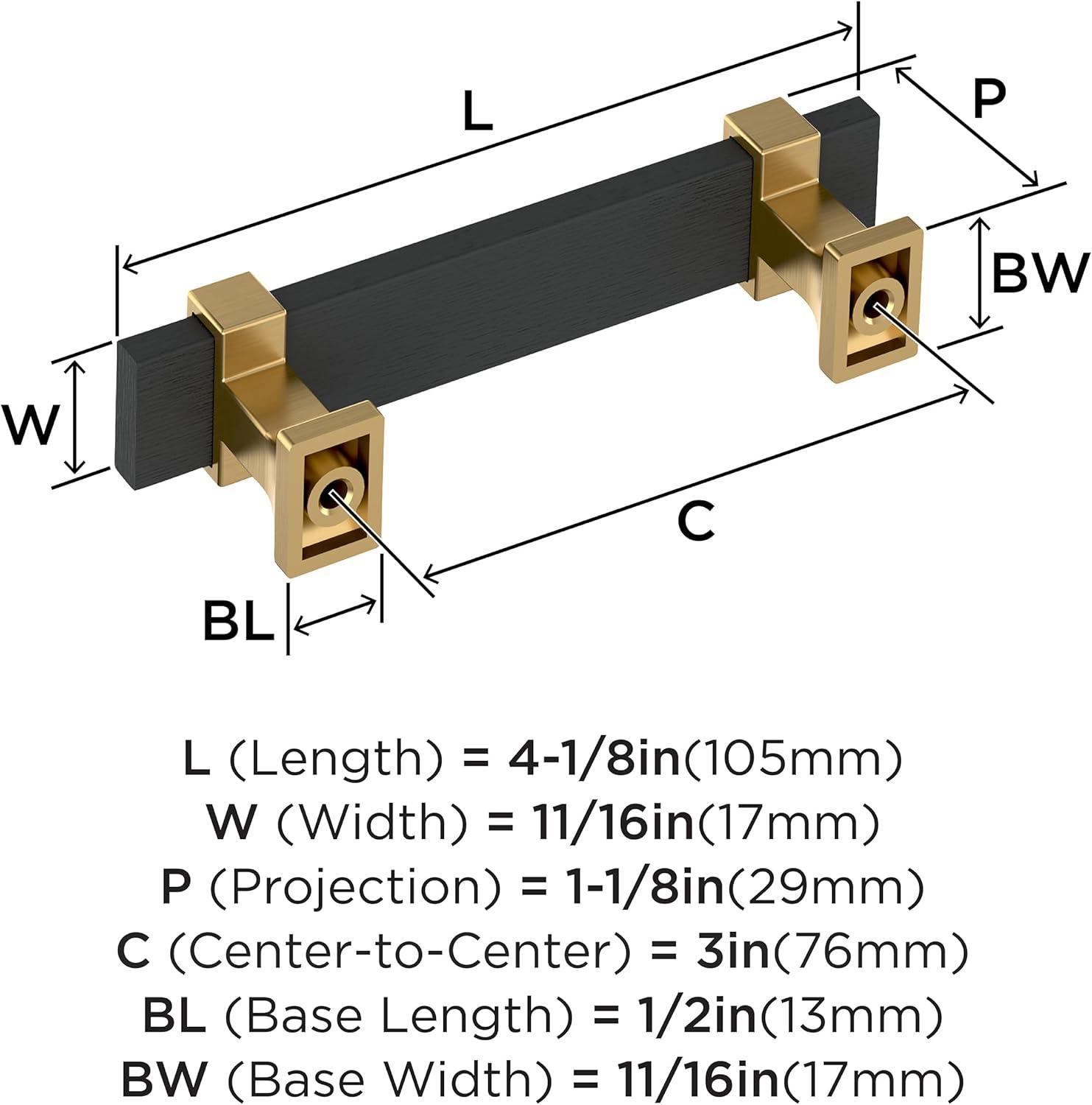 Overton 3 inch (76mm) Center-to-Center