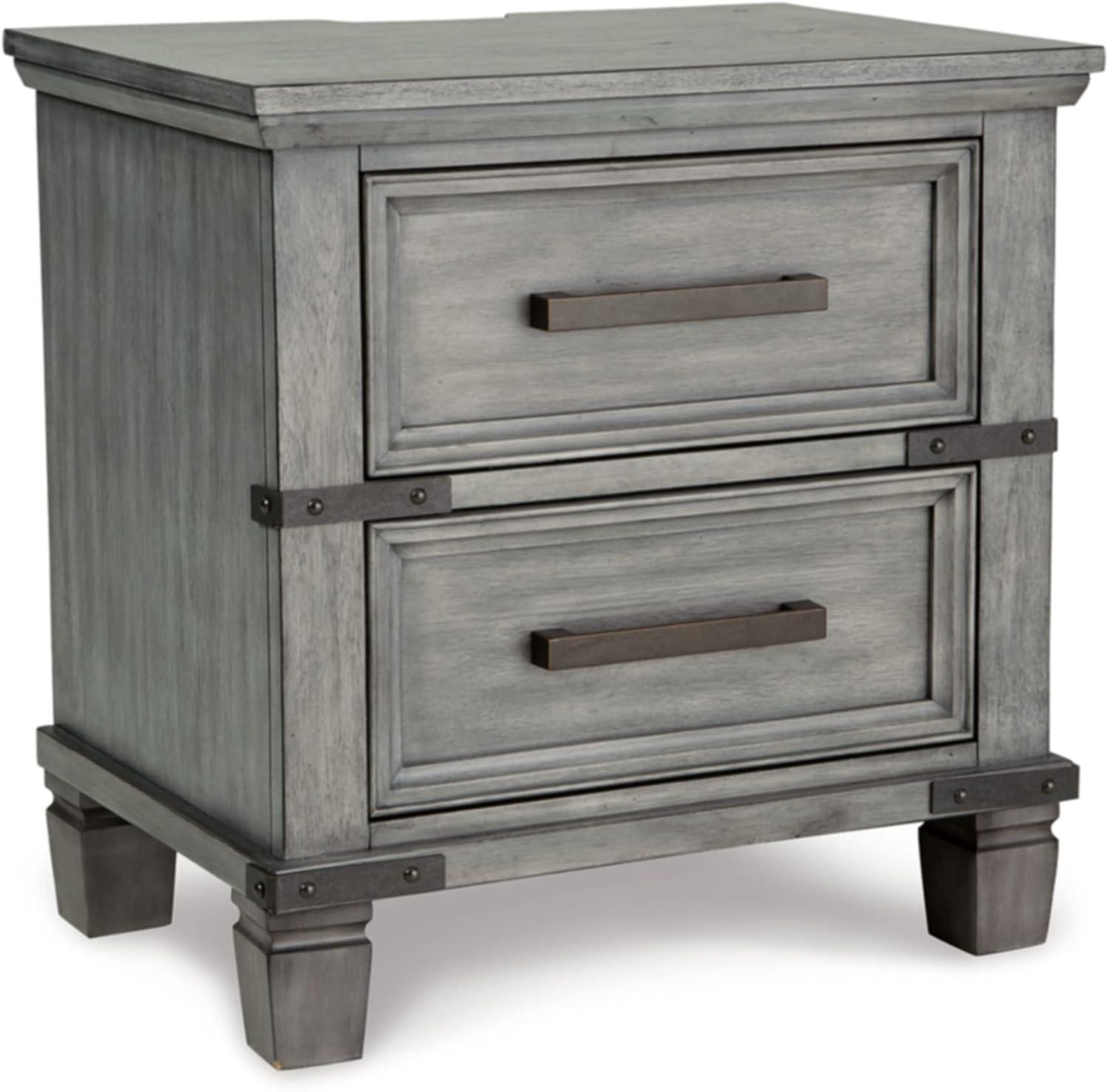 Russelyn 2 - Drawer Nightstand in Gray