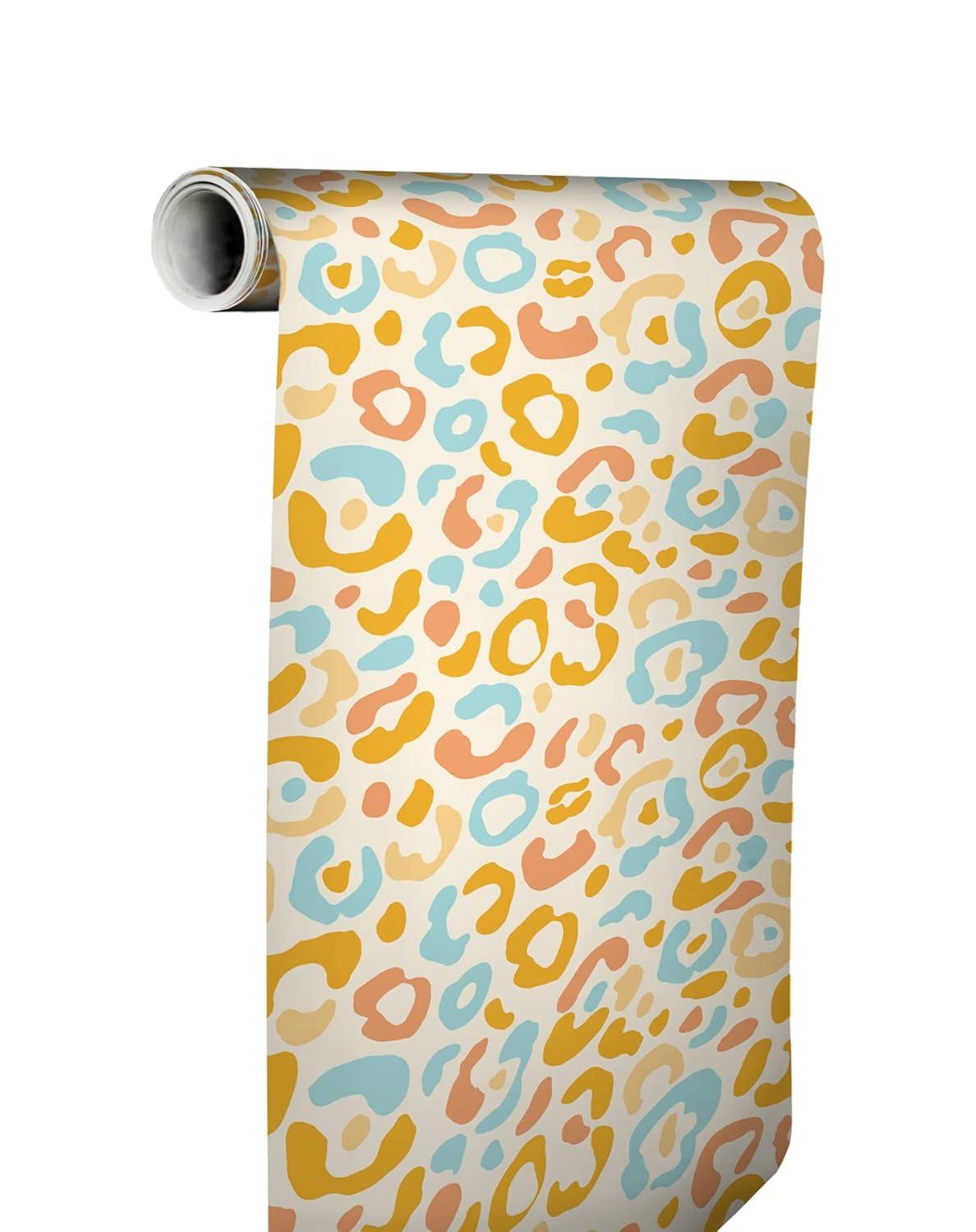 Aelfie Multi Warm Leopard Spots Peel & Stick Wallpaper