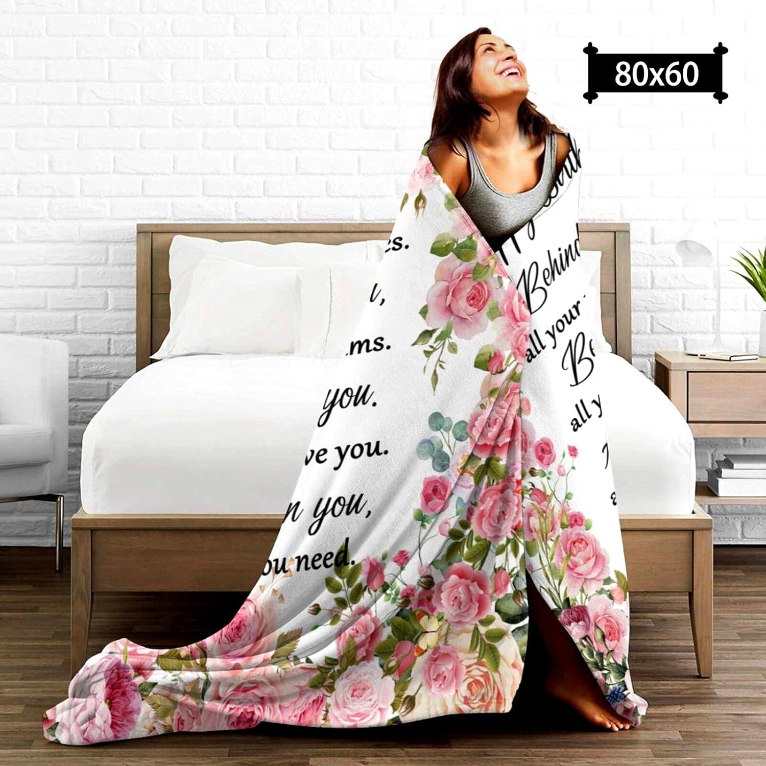 DALIHUA Birthday Gifts for Women Blanket Happy Birthday Decorations Throw Blanket Best Birthday Gift Ideas for Women Men 60x80inches