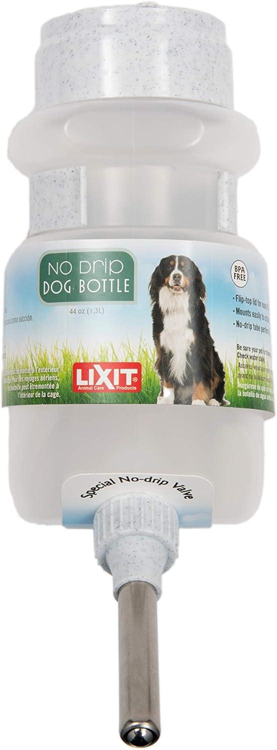 Lixit 44oz White No-Drip Top Fill Dog Water Bottle