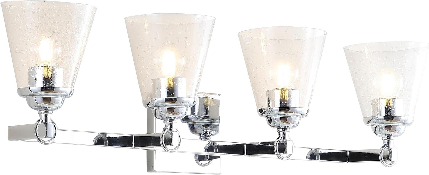 Marion 28.5" Chrome 4-Light Hurricane Vanity Light