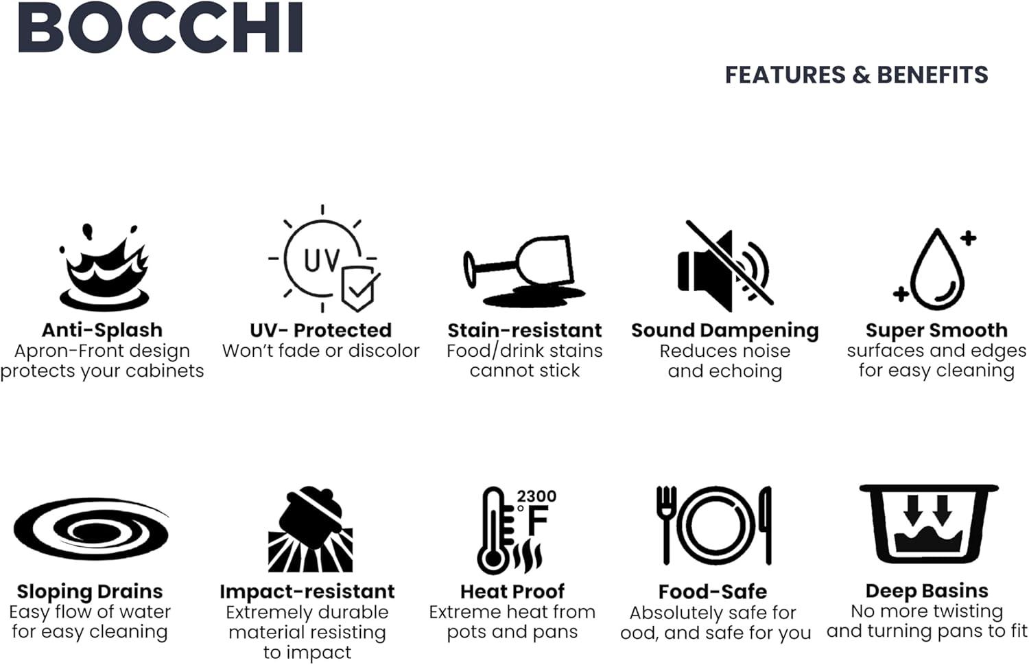 Aderci 30'' L Farmhouse Apron-Front Fireclay Kitchen Sink