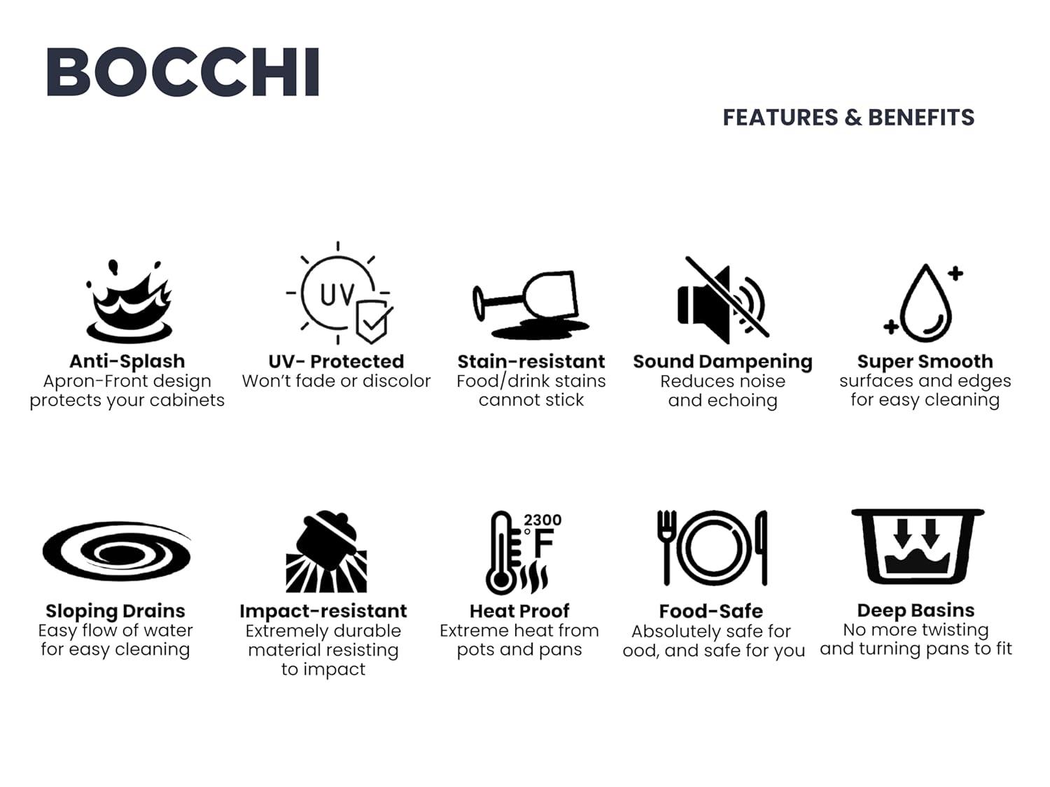 Aderci 30'' L Farmhouse Apron-Front Fireclay Kitchen Sink