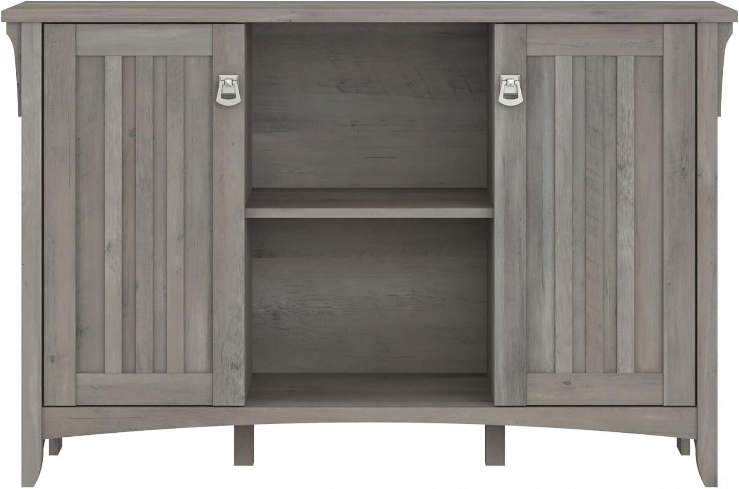 Bush Furniture Salinas Accent Storage Cabinet with Doors, Driftwood Gray