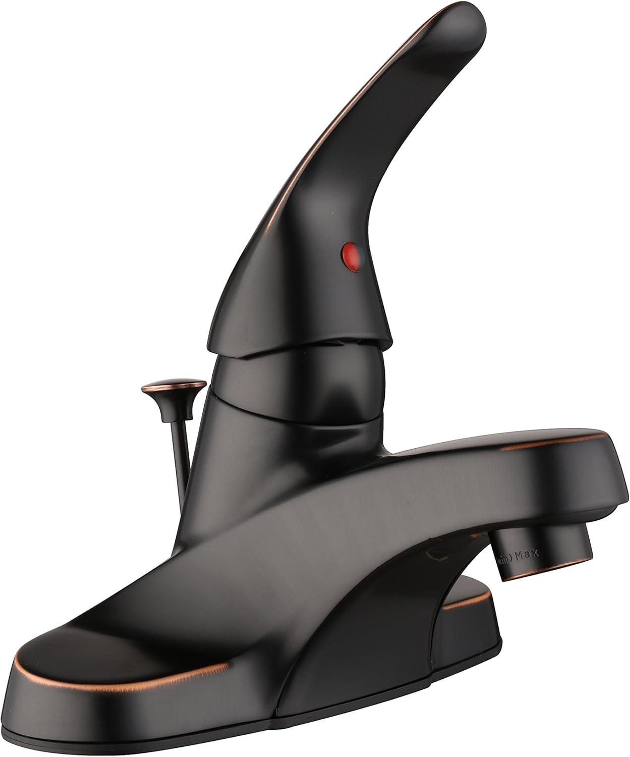 Middleton 4 in. Centerset 1-Handle Bathroom Faucet in Satin Nickel