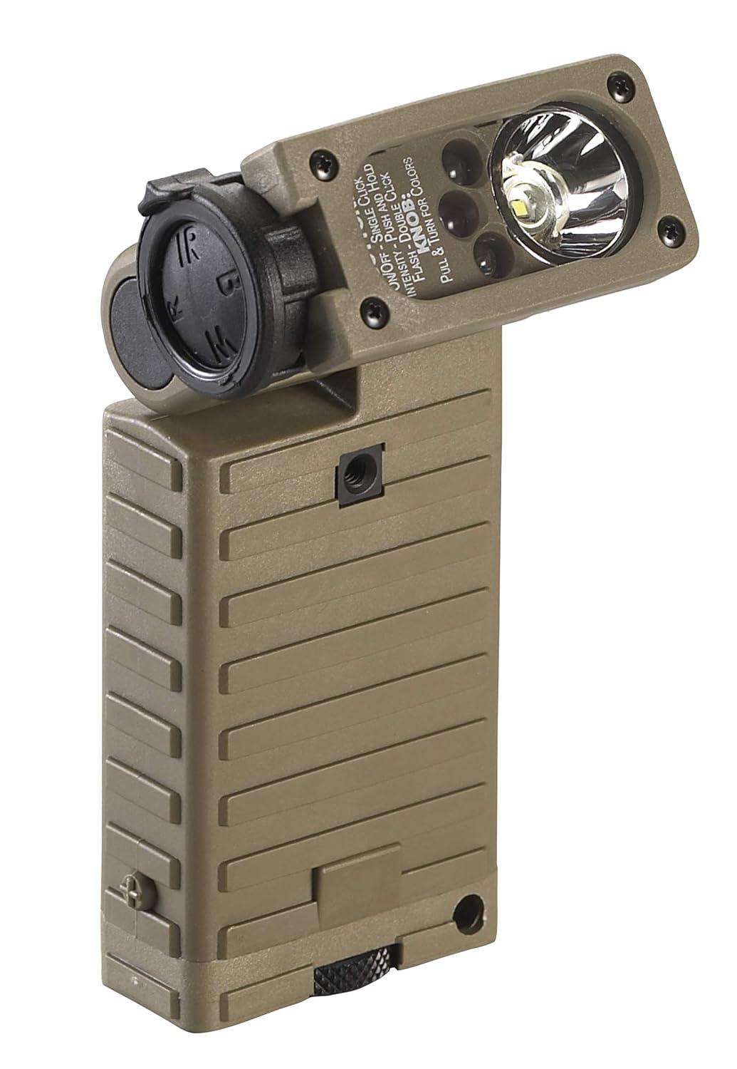 Streamlight 14032 Sidewinder 55-Lumens LED Military Flashlight with (2) AA Alkaline Batteries in Box, Coyote