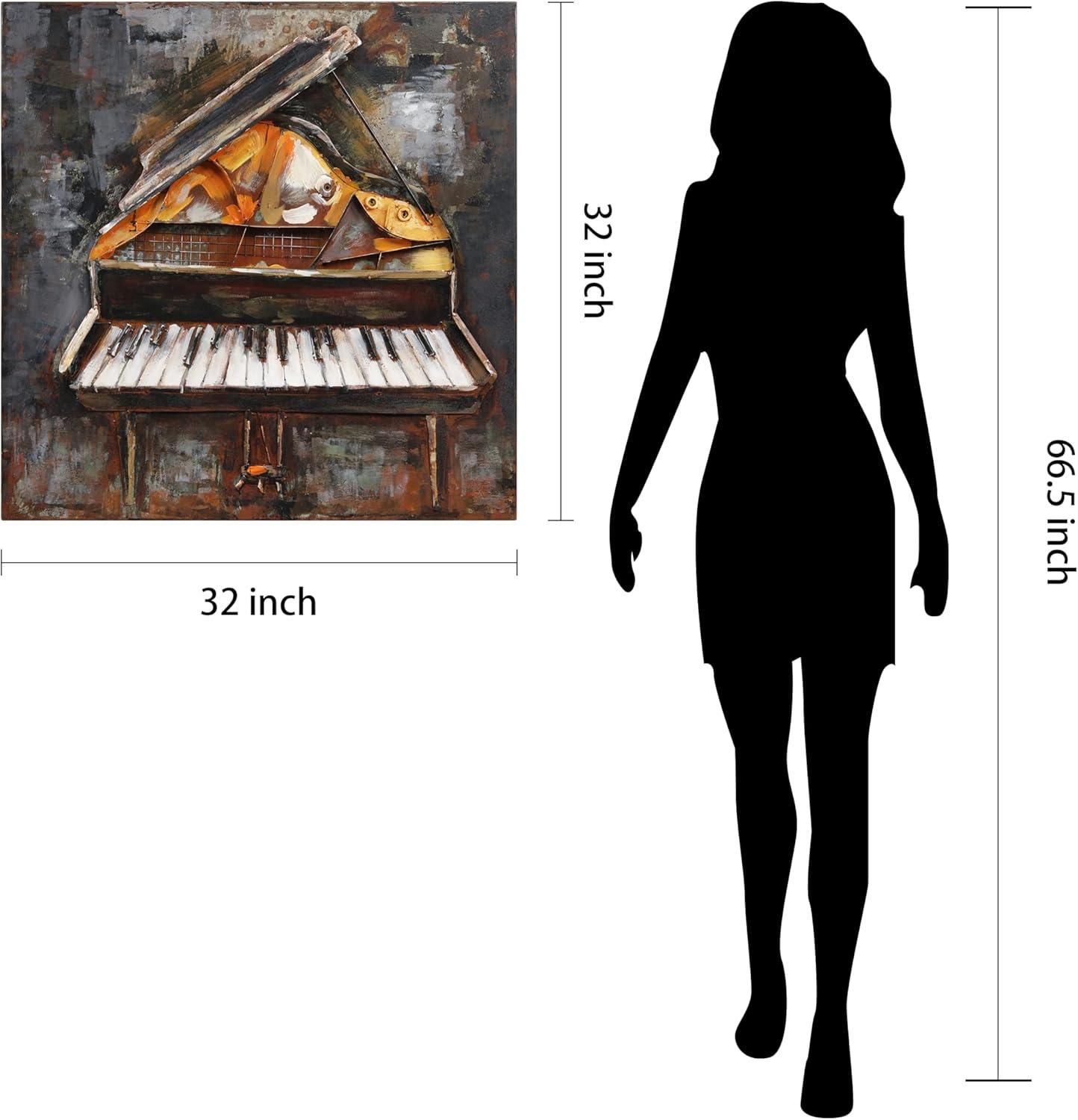 Empire Art Direct Magic Keys Hand Painted 3D Metal Wall Art, 32" x 32" x 3", Ready to Hang