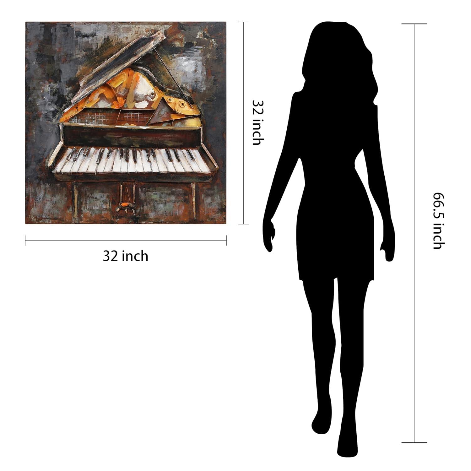 Empire Art Direct Magic Keys Hand Painted 3D Metal Wall Art, 32" x 32" x 3", Ready to Hang