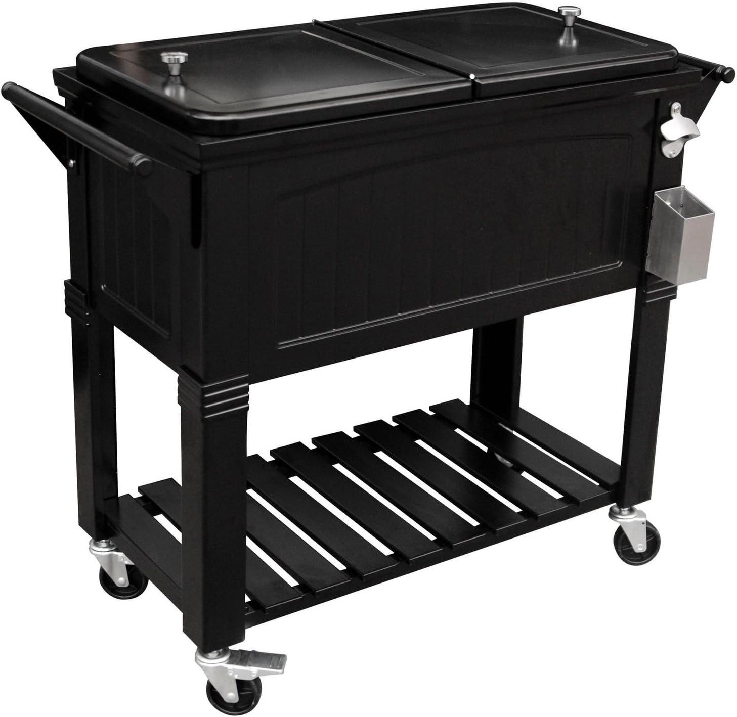 Permasteel Permasteel 80 Qt. Furniture Style Rolling Patio Cooler