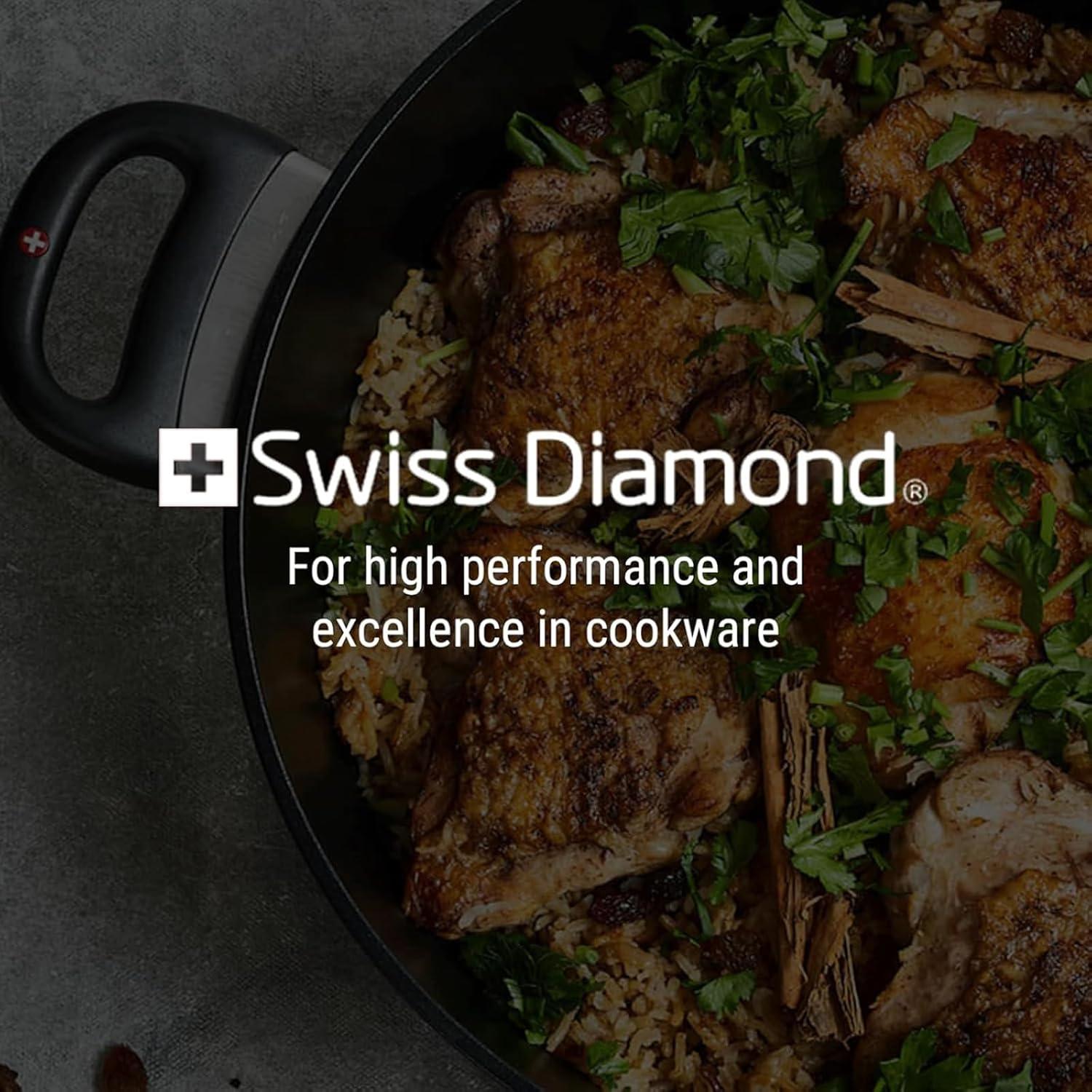 Swiss Diamond 2.2 Quart Saucepan With Lid