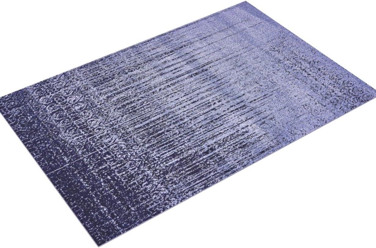 Unique Loom Del Mar Collection Area Rug - Jennifer (4' 1" x 6' 1" Rectangle Blue/Navy Blue)