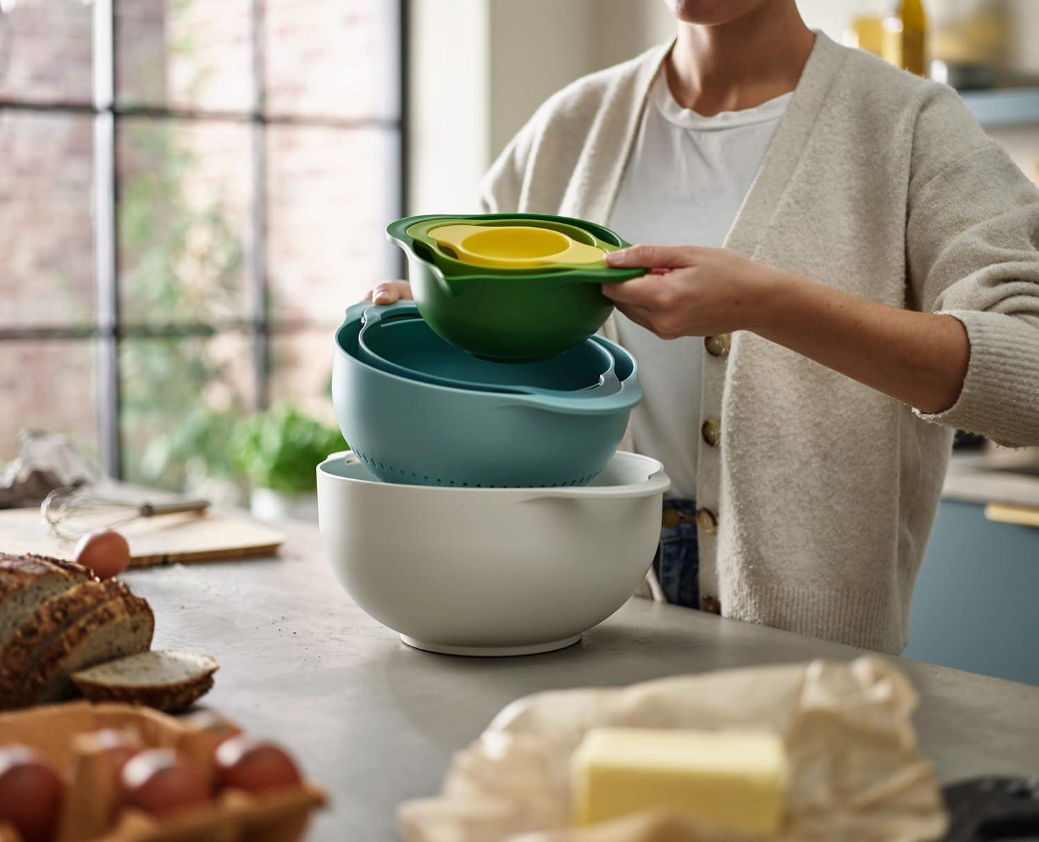 Joseph Joseph Duo 6-piece Nesting Mixing Bowl and Food Preparation Set