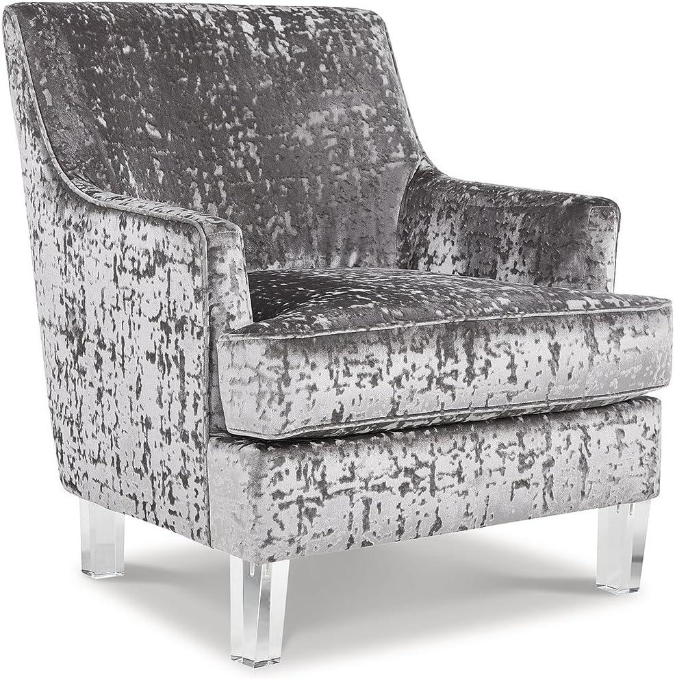 Signature Design by Ashley Contemporary Gloriann Accent Chair  Pewter