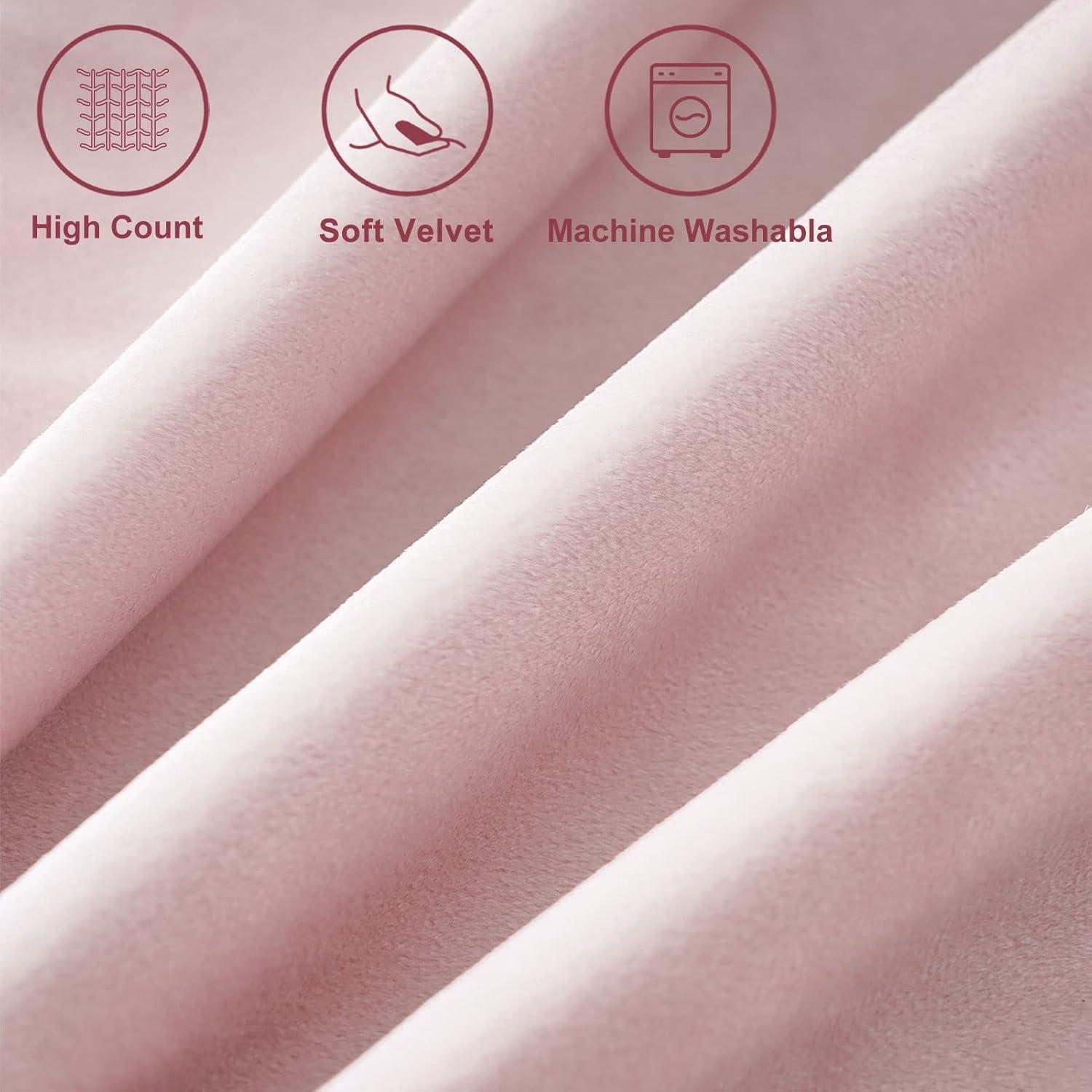 Deconovo Deconovo Pom-poms Velvet Reversible Pillow Cover (Set of 2)