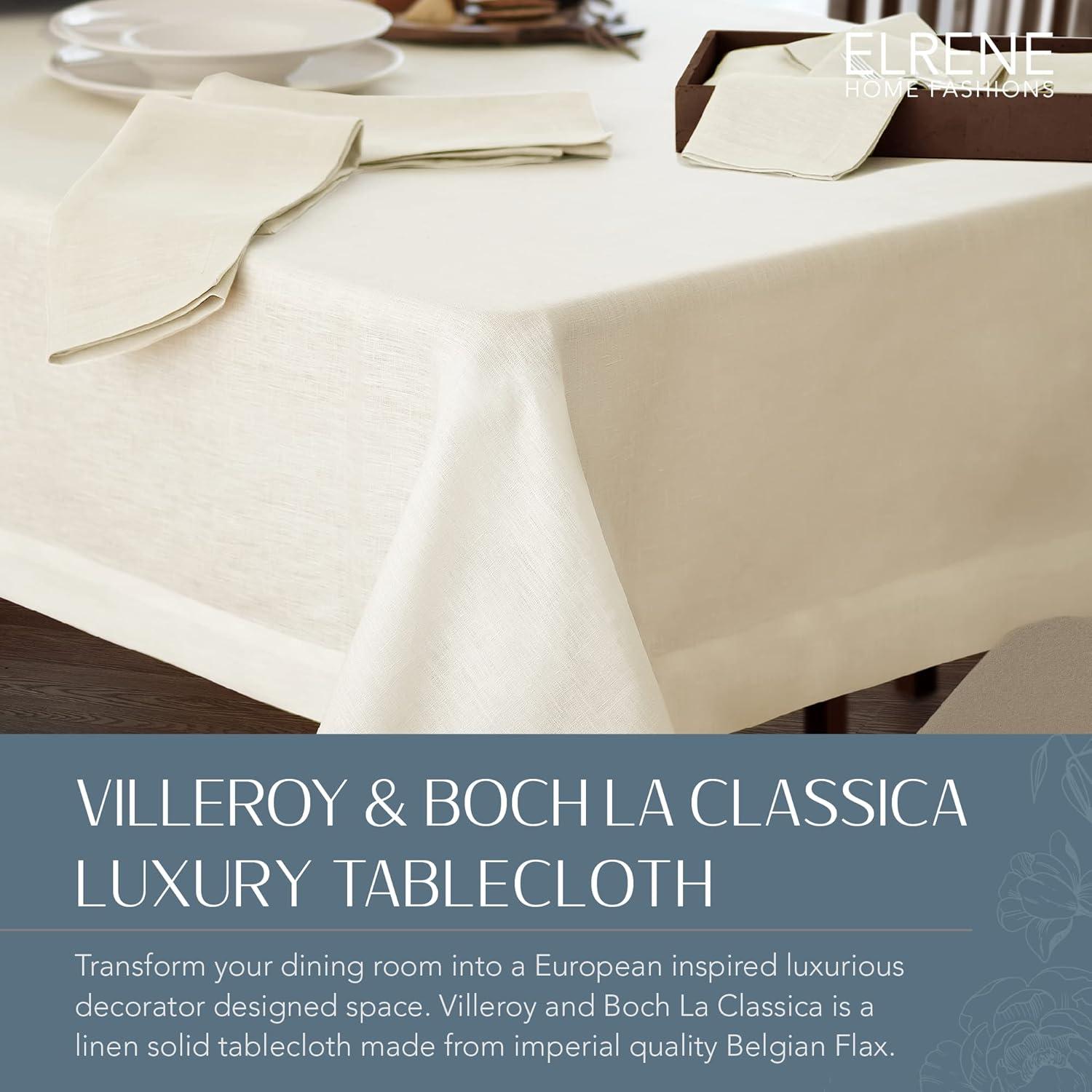 Villeroy & Boch La Classica Solid Color Linen Tablecloth & Reviews | Wayfair