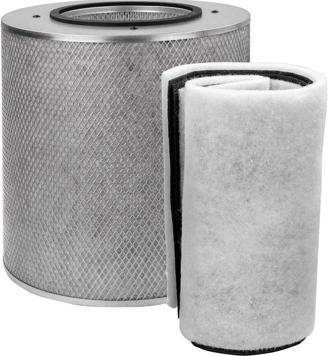 Gray Metal HEPA Air Purifier Replacement Filter Kit