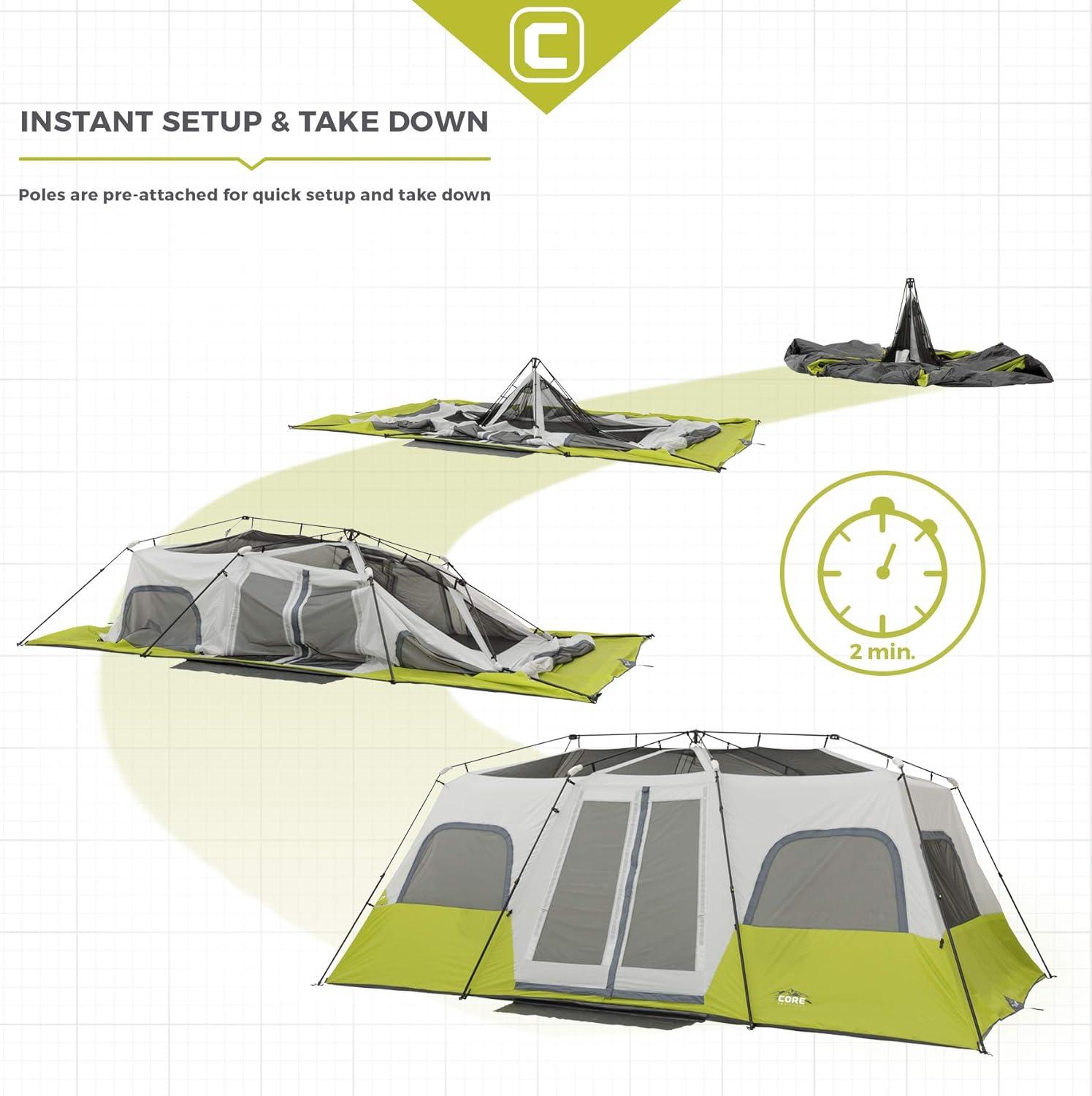 Core Equipment Instant Cabin 12 Person Tent