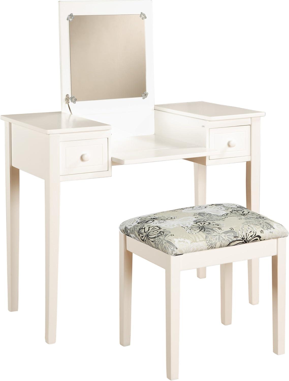 Butterfly Vanity and Stool - Linon