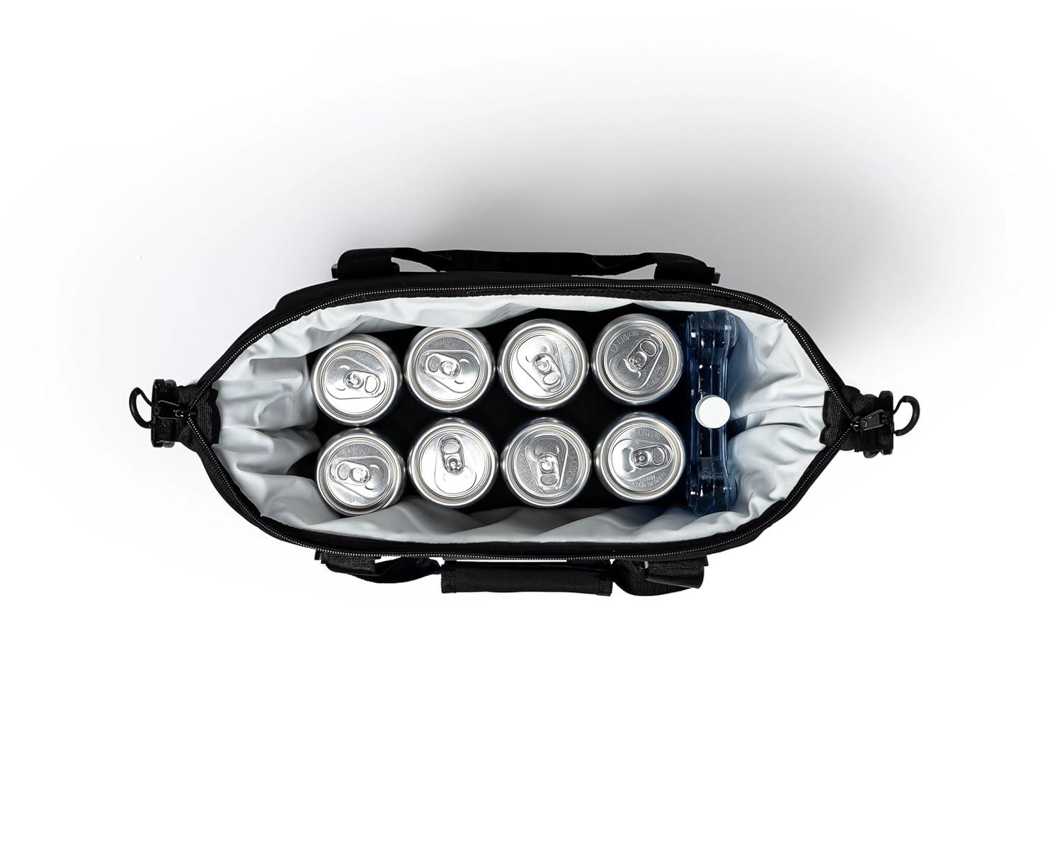 AO Coolers Original 12 Can Soft Side Cooler w/ High Density Insulation, Black