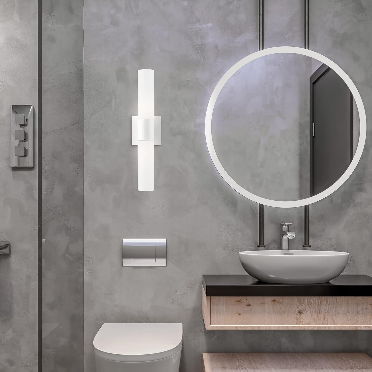 Livex Lighting Aero 2 - Light Vanity in White/Brushed Nickel