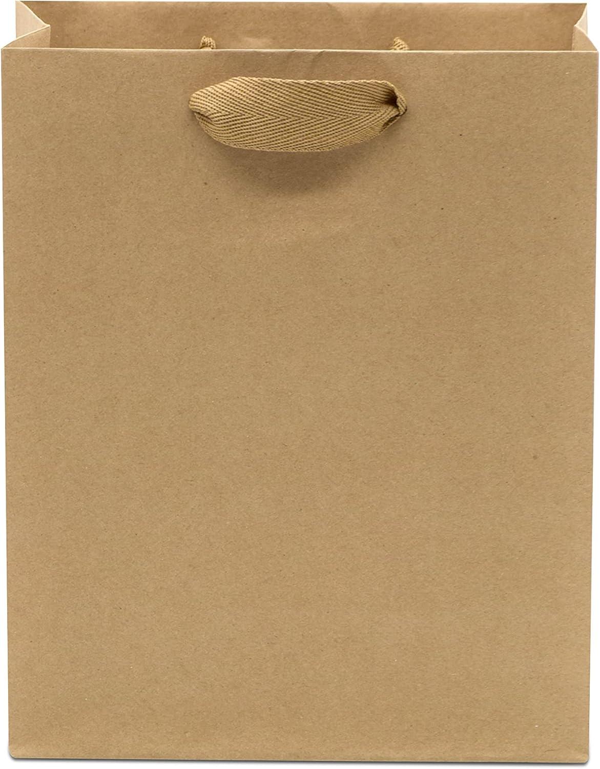 Paper Lunch Bags 25 Lb Brown Paper Bags 25LB Capacity - Kraft Brown Paper Bags, Bakery Bags, Candy Bags, Lunch Bags, Grocery Bags, Craft Bags - #25 Large Lunch Paper Bags by EcoQuality (100, #25)