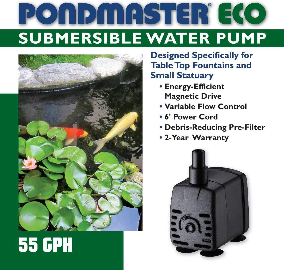 Black Magnetic Drive Submersible Water Pump with Flow Control