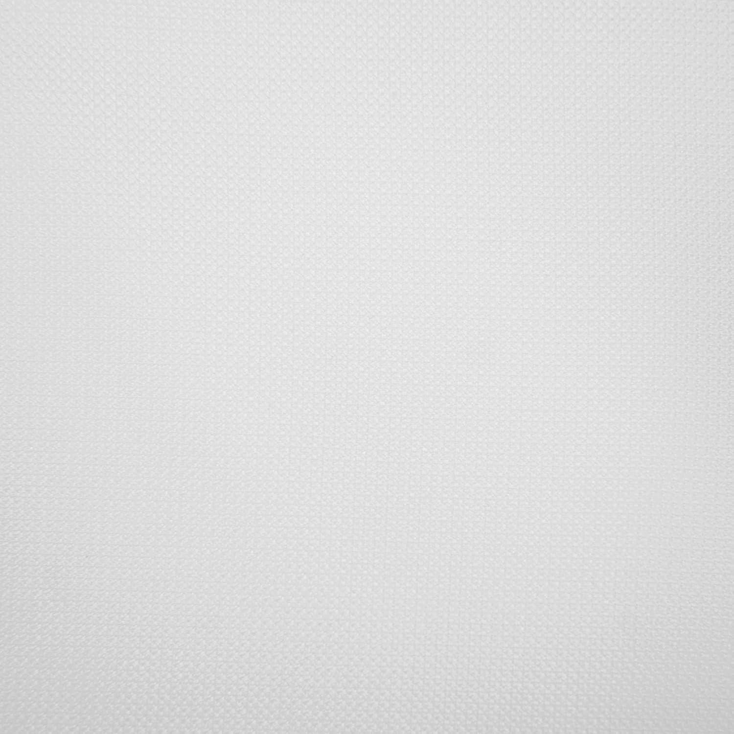No. 918 Nathan Casual Textured Semi-Sheer Grommet Kitchen Curtains, 56"x24", White