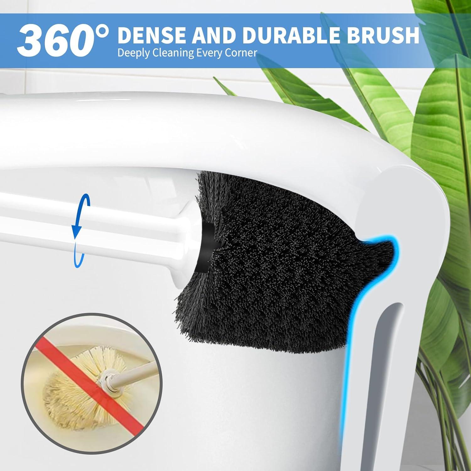 XXZH Toilet Plunger and Bowl Brush Combo for Bathroom Cleaning, 2 Sets