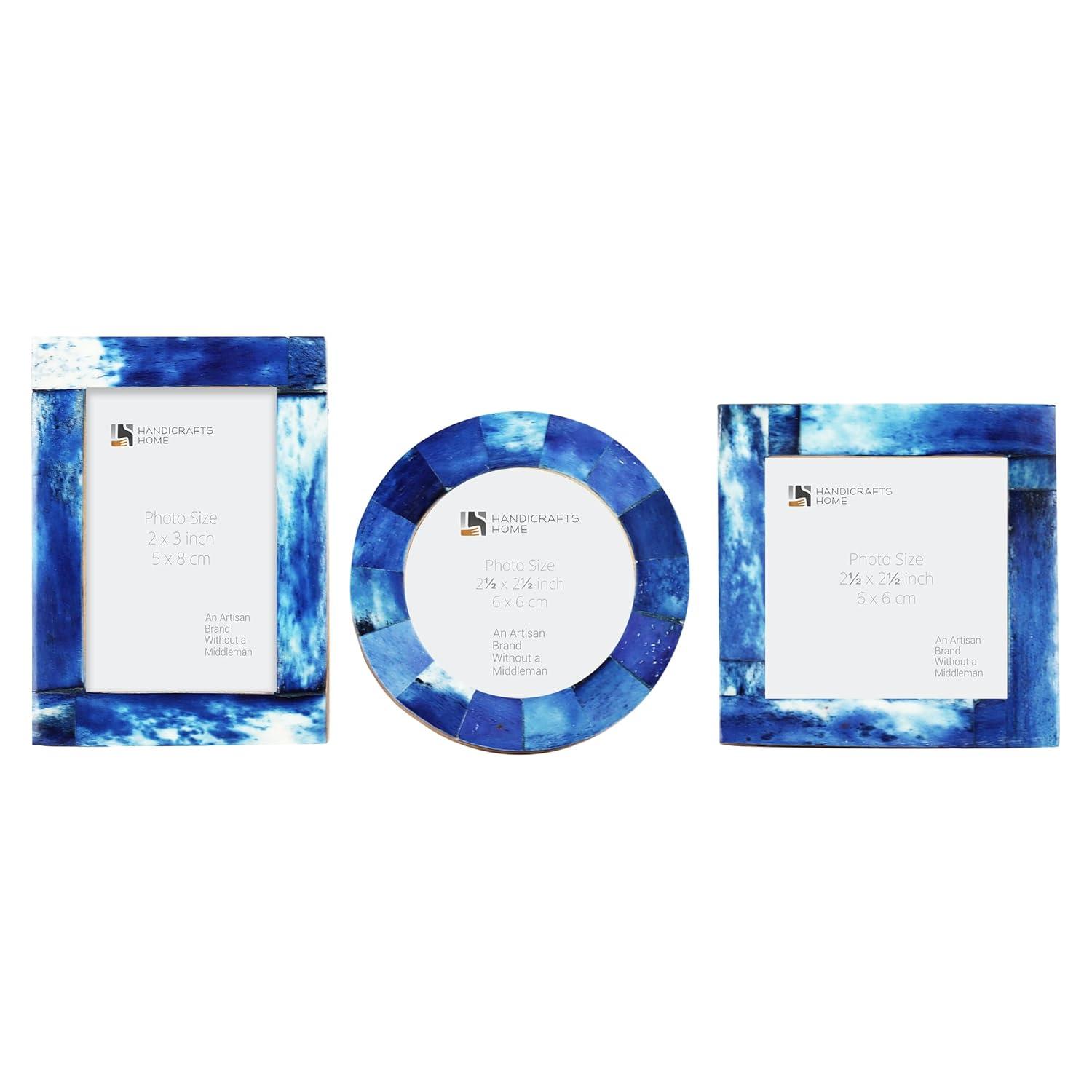 Handicrafts Home Baby Picture Frame for Newborn Girls and Boys Shower Frames Set of 3 Grey