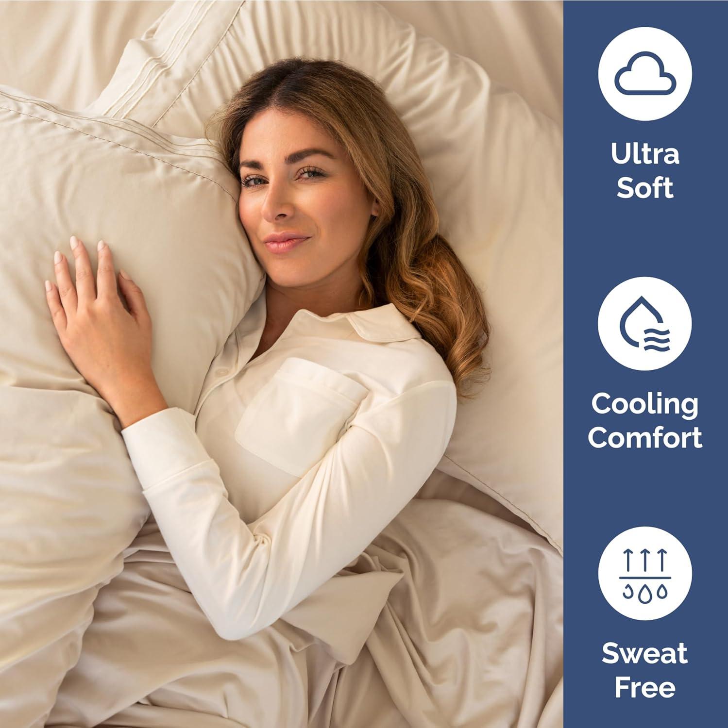 CGK Linens Extra Deep Pocket luxury Sheet Set - Solid Ultra Soft & Cooling Sheet Sets