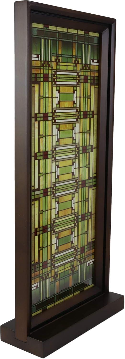 Ebros Frank Lloyd Wright Oak Park Studio SkyStained Glass Desktop Or Wall Plaque