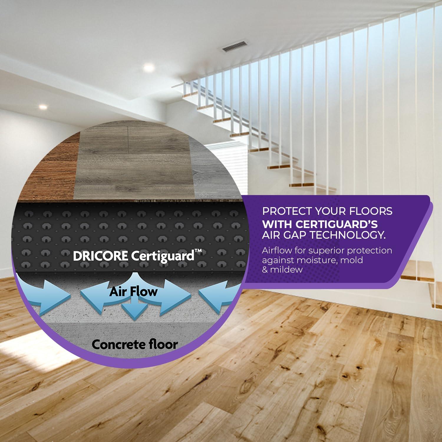 DRICORE CERTIGUARD Premium Floor Underlayment 100 Square Feet