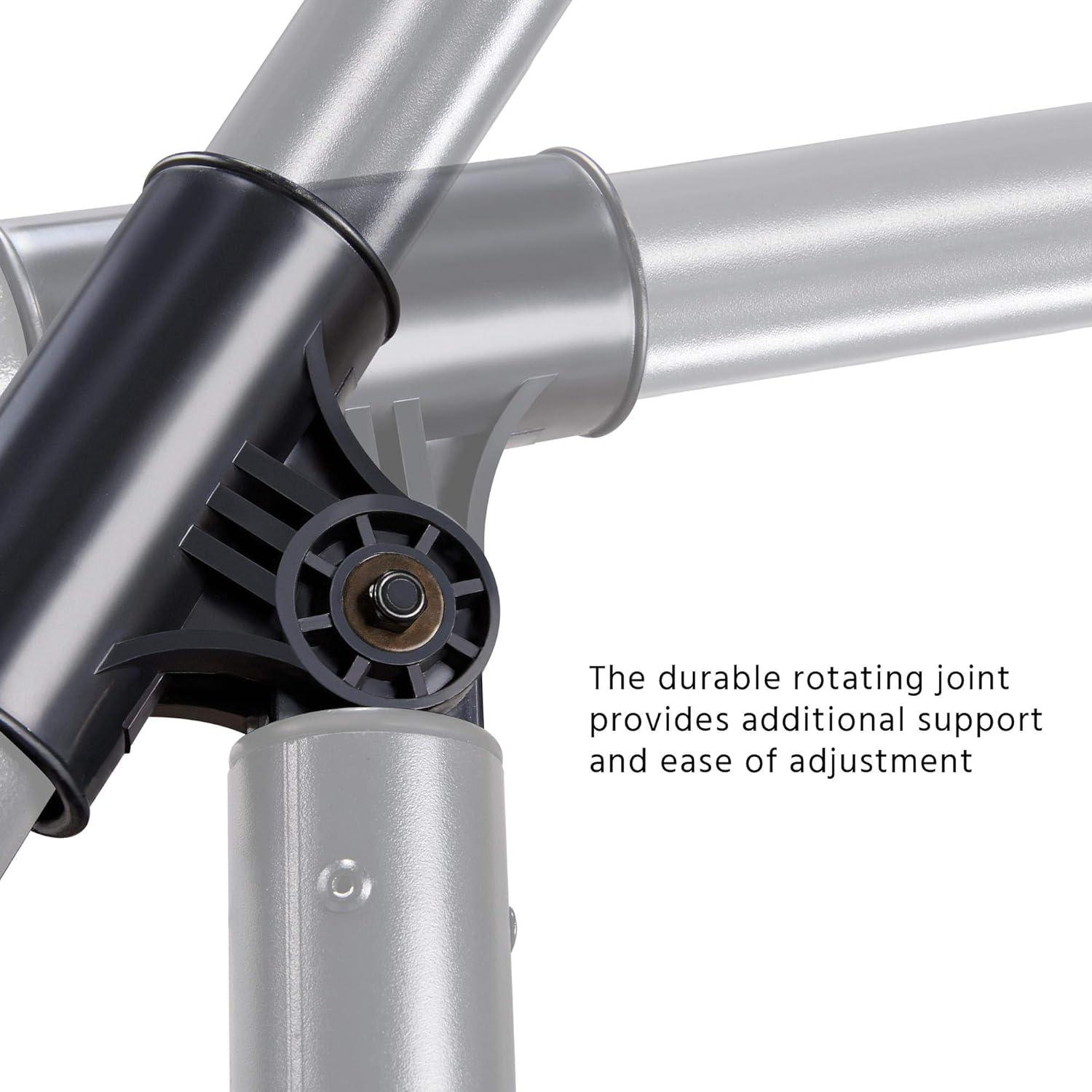 Yaheetech 10FT Patio Offset Umbrella - Cantilever Hanging Outdoor Umbrellas w/UV Protection & 8 Ribs & Handy Crank & Cross Base for Market/Garden/Lawn/Deck/Backyard/Pool - Burgundy