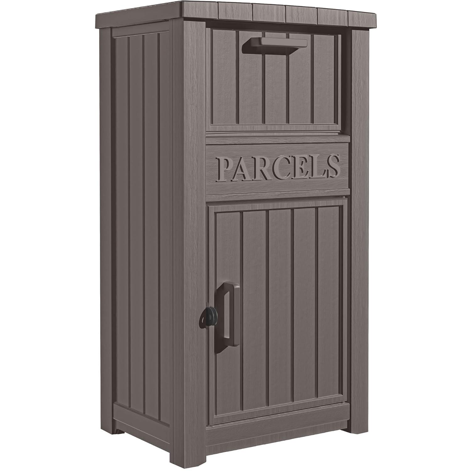 Package Delivery Box for Outside, Extra Large Parcel Drop Box with Lockable Secure, Waterproof and Anti-Theft Package Delivery Box for Porch Curbside