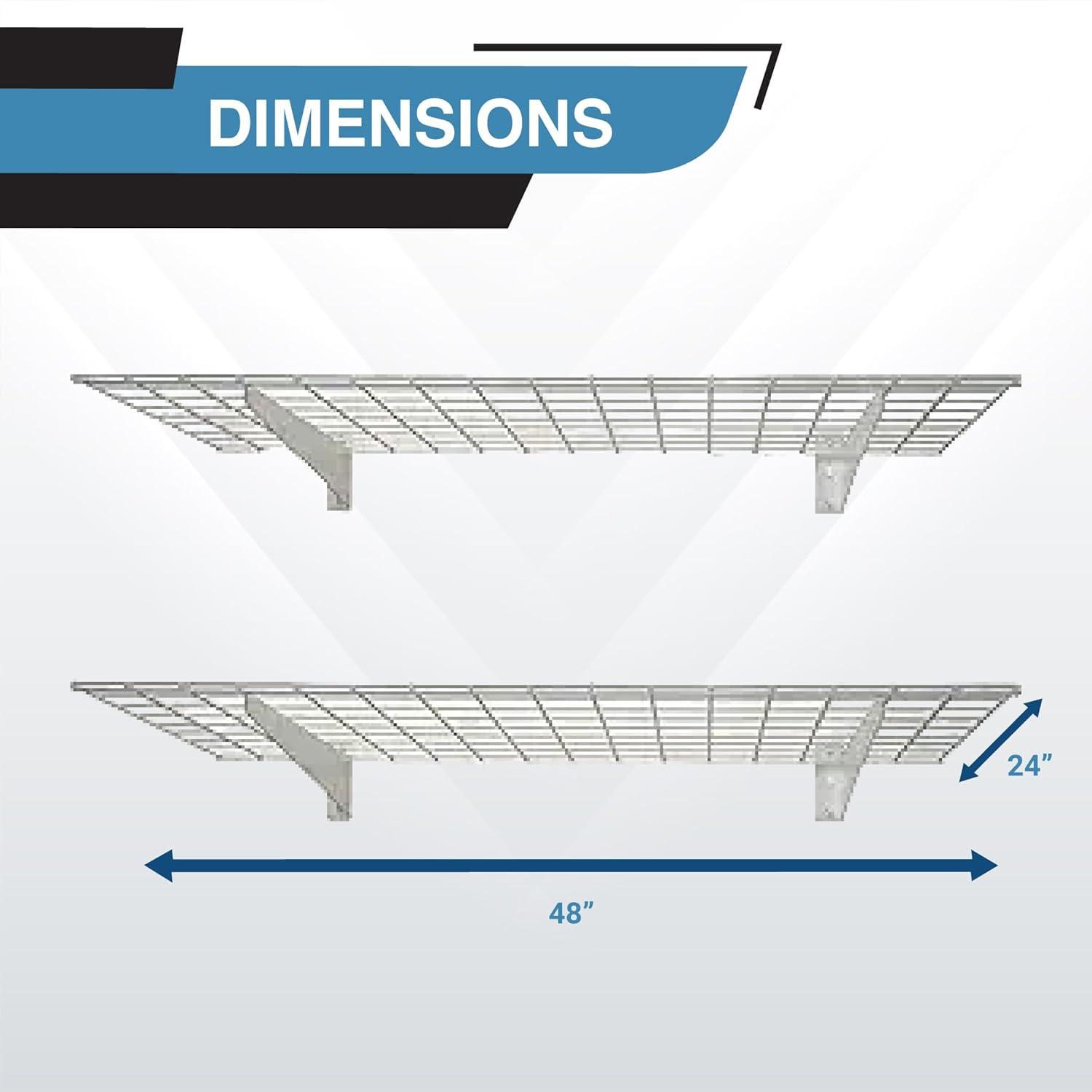 Hyloft HyLoft Steel Wall Garage Storage Shelves, Pack of 2-Shelves (Set of 2)