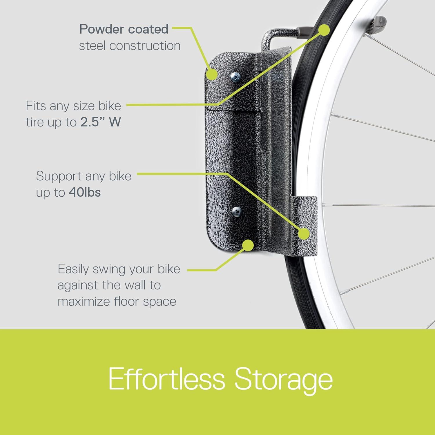 Single Bike Hinge Wall Mount Rack