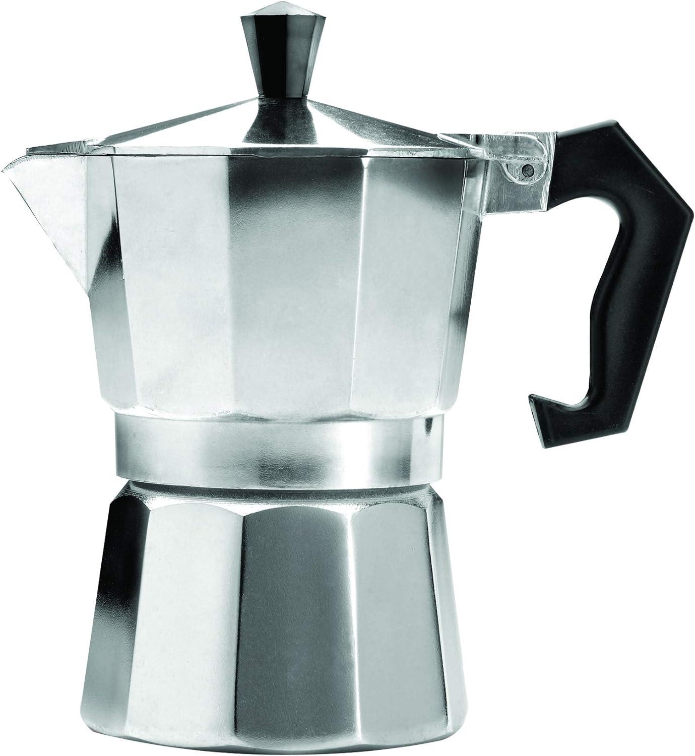 Primula 3 Cup Aluminum Stovetop Espresso Maker, Polished