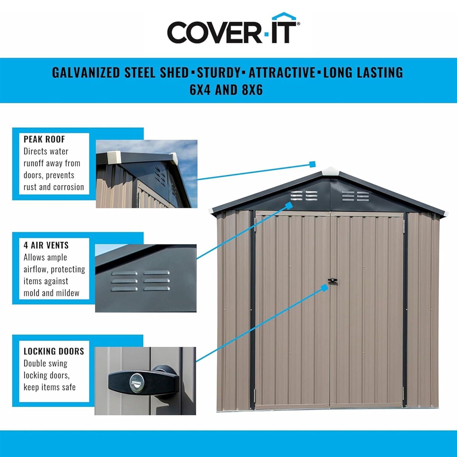 Cover-It CoverIT Steel Storage Shed