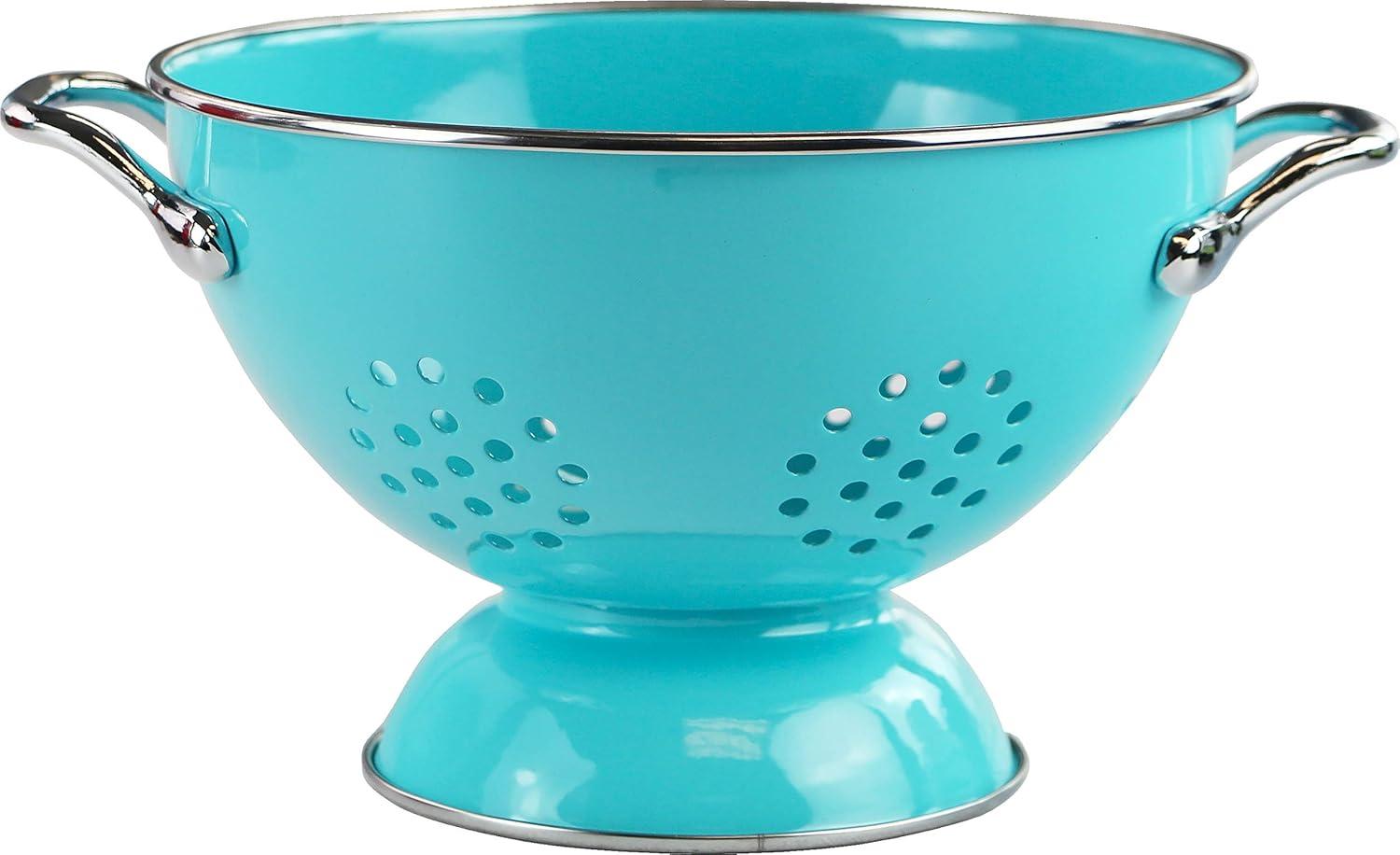 Calypso Basics 1.5qt Colander  Turquoise