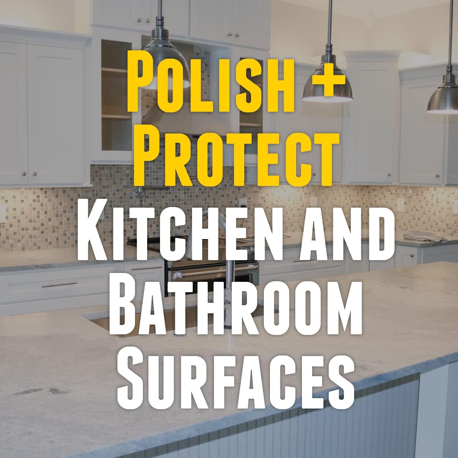 FZ Granite Wax – Granite Countertops Cleaner and Polish - Banana Scent 16oz