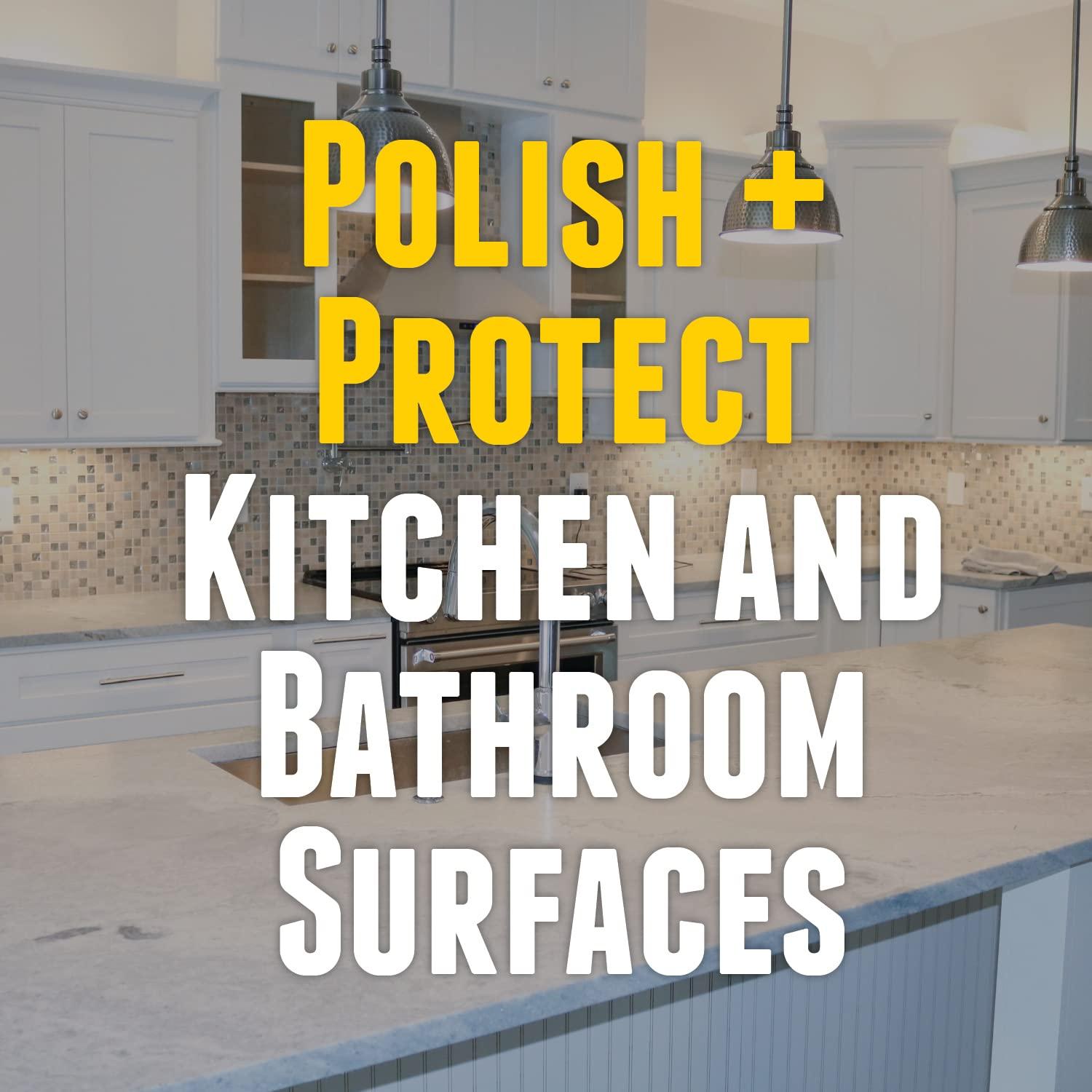 FZ Granite Wax – Granite Countertops Cleaner and Polish - Banana Scent 16oz