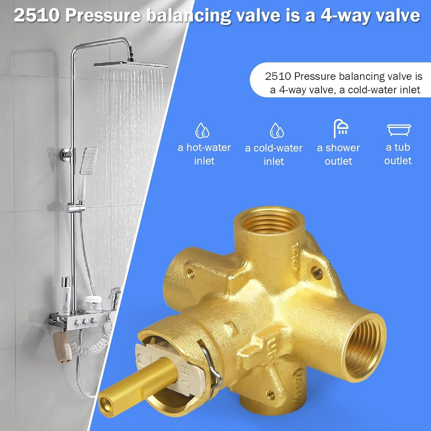 Posi-Temp Pressure Balancing Valve with IPS Connection