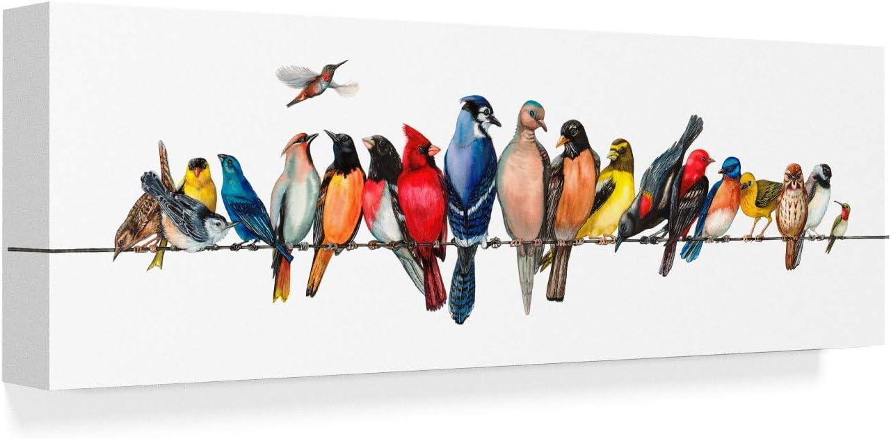 "Large Bird Menagerie Ii" Outdoor All-Weather Wall Decor