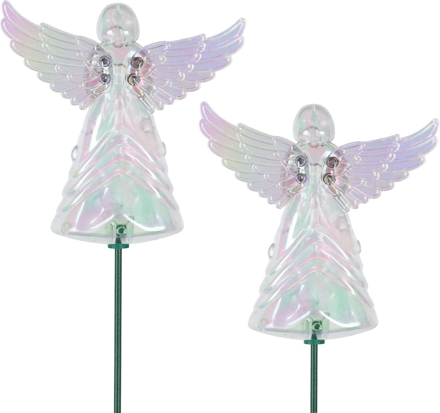 Exhart Exhart 2 Piece Angel WindyWing Garden Stakes, 4.5 by 30 Inches (Set of 2)