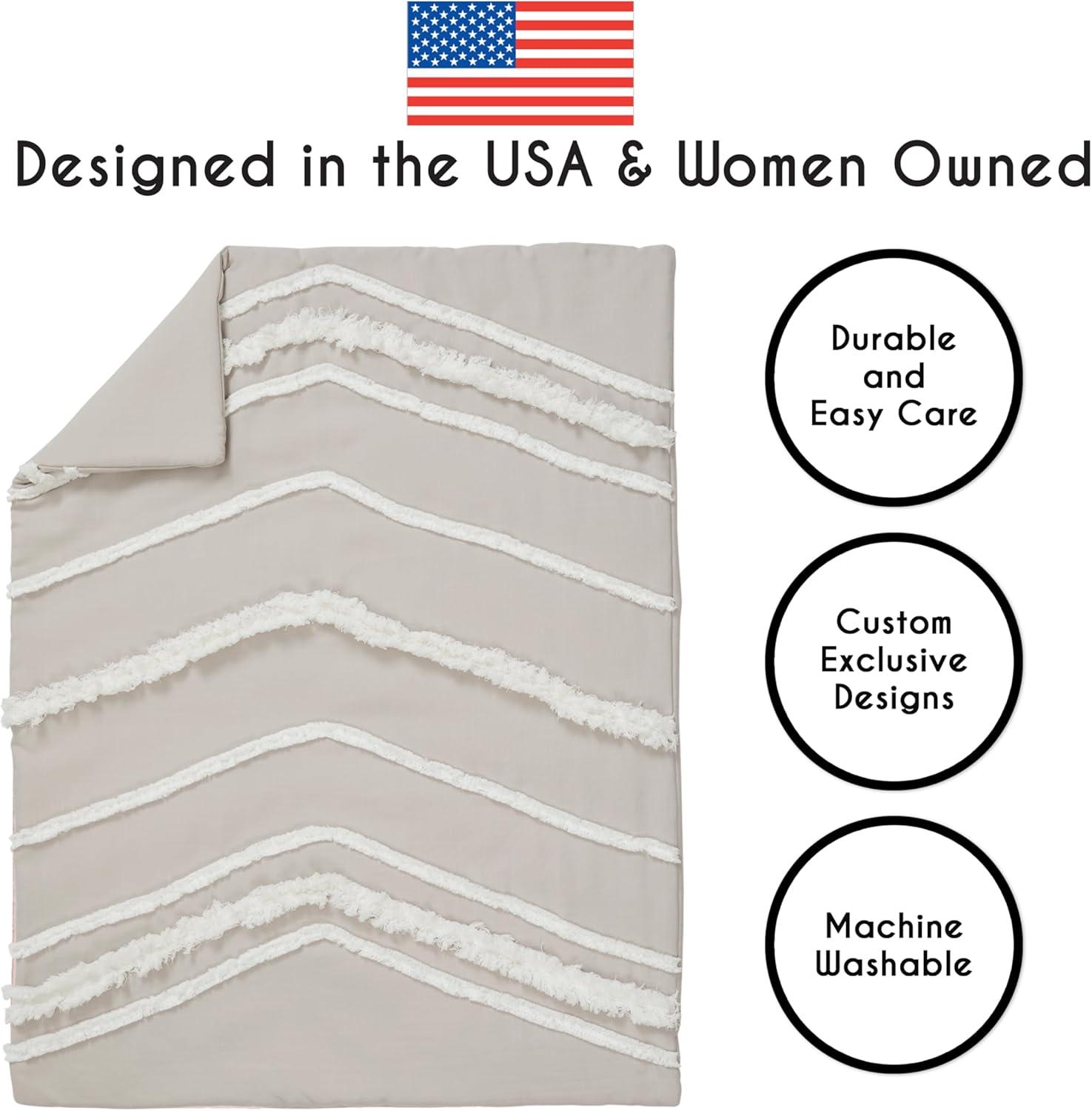 Sweet Jojo Designs Boho Fringe 4 Piece Crib Bedding Set